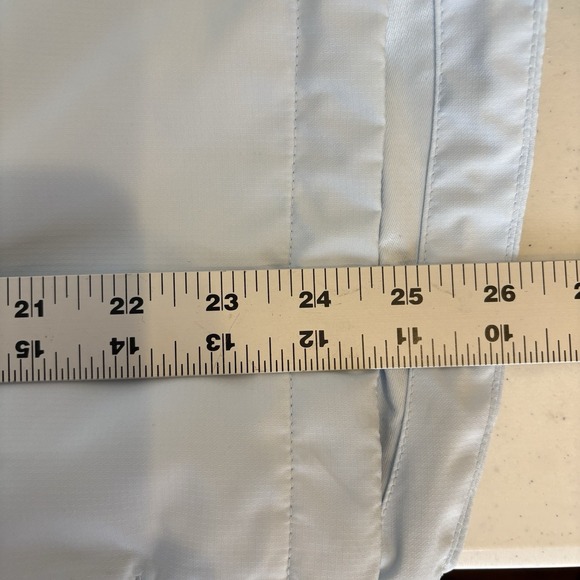 Asics Women Running Jacket Large Blue Zip Pockets Windbreaker Athleisure Outdoor - Picture 6 of 8